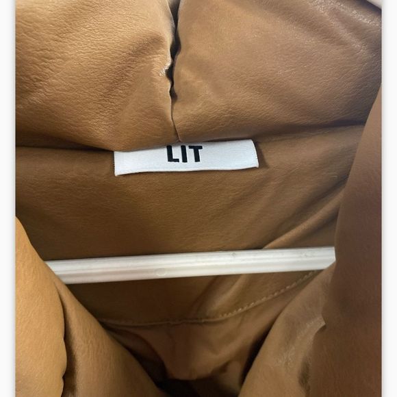 LIT Luxury Hooded Down Jacket with Drawstring Hem - Picture 3 of 8